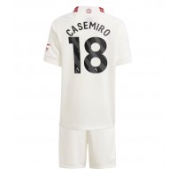 Manchester United Casemiro #18 Tredje Tröja Barn 2023-24 Kortärmad (+ Korta byxor)